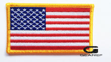  American Flag Embroidered Patch Gold - Penn Emblem-Gearef officiating supplies