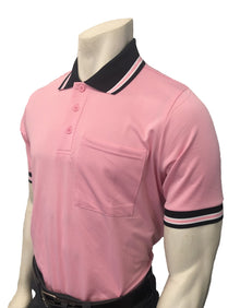  High Performance "BODY FLEX" Style Short Sleeve Umpire Shirts-PINK