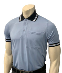  High Performance "BODY FLEX" Style Short Sleeve Umpire Shirts-Carolina Blue