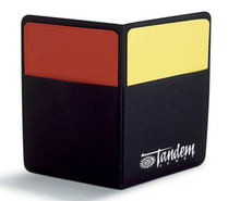  Red & Yellow Penalty Cards - Tandem Sport-Gearef officiating supplies