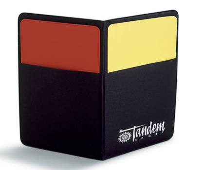 Red & Yellow Penalty Cards - Tandem Sport-Gearef officiating supplies