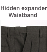 COMBO SLACKS W/EXPANDER WAISTBAND-CHARCOAL